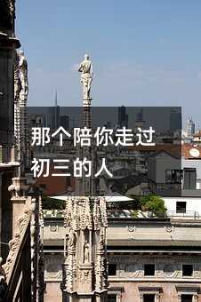 那个陪你走过初三的人
